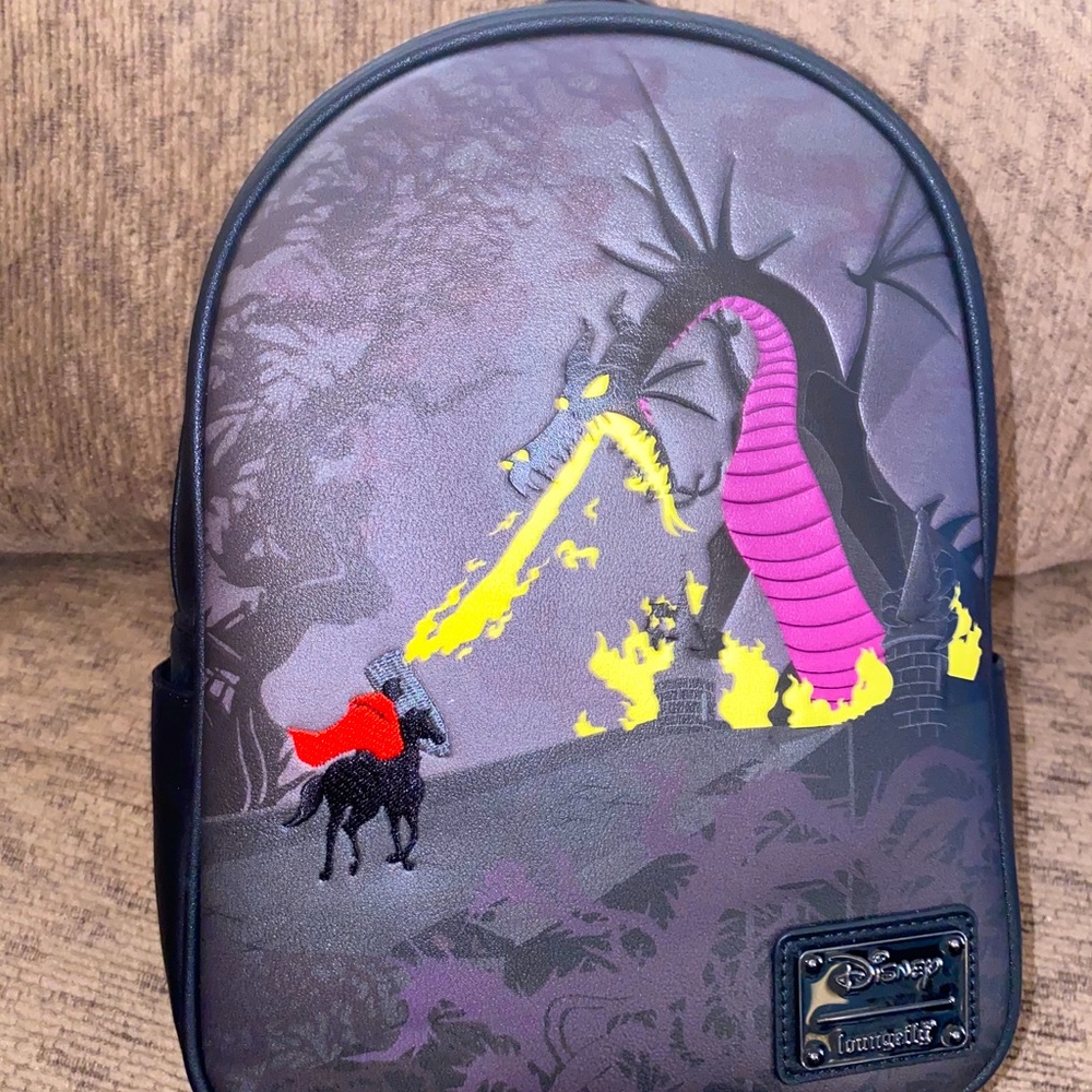 Sleeping Beauty Maleficent Backpack HTF Rare